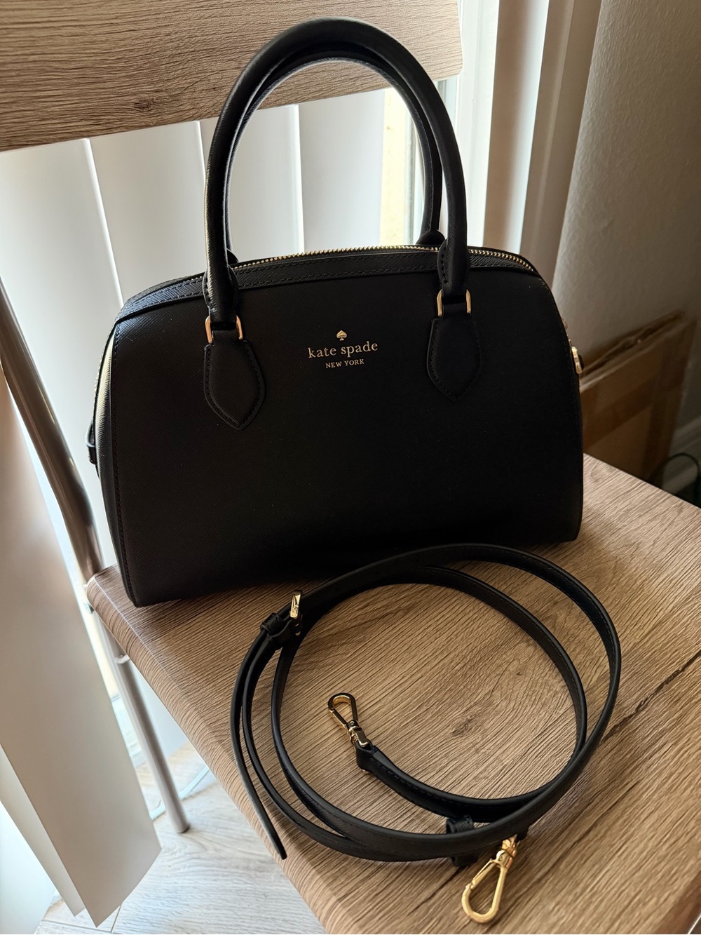 Kate Spade duffle black crossbody bag